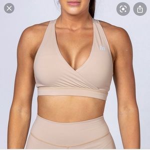 MUSCLE NATION FORCE BRA - BEIGE